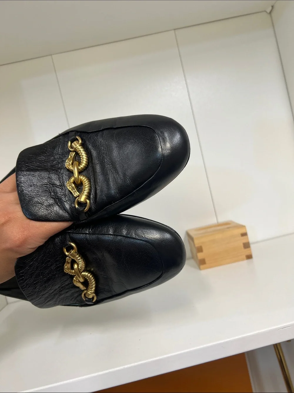 🔥 Tory Burch Leather Jessa Loafer Mules women size 9 EUC